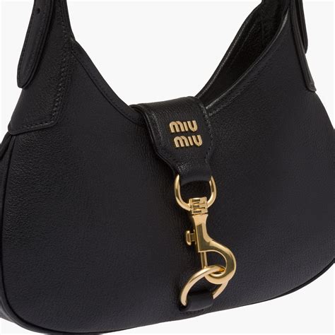 Miu Miu Madras Leather Hobo Bag .